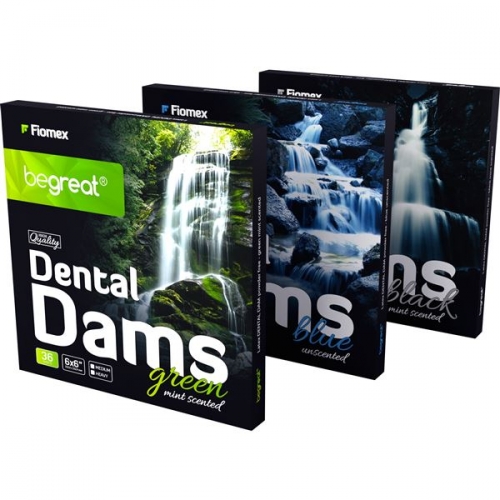 Dental Dam BeGreat, 36 ks zelená mint 36ks, (medium 0,18mm) - expiračná