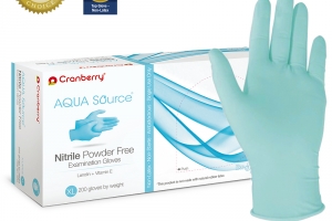 Cranberry rukavice Aqua, 200 ks