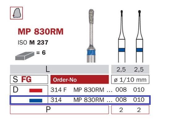 Diaswiss MP 830RM modrá, 6ks/balenie