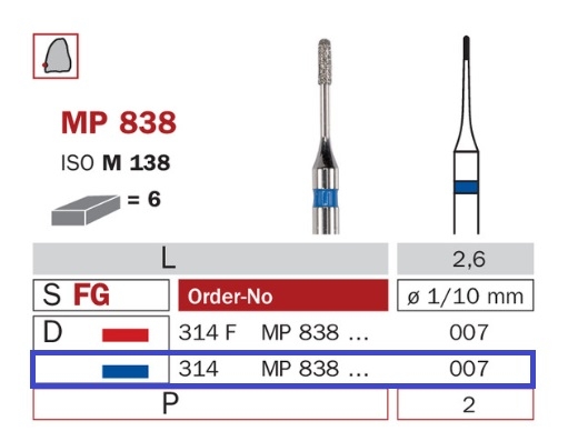 Diaswiss MP 838 modrá, 6ks/balenie