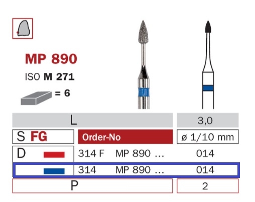 Diaswiss MP 890 modrá, 6ks/balenie