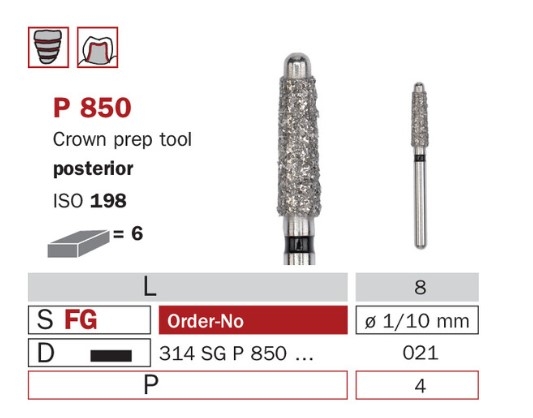 Diaswiss P 850 čierna, 6ks/balenie