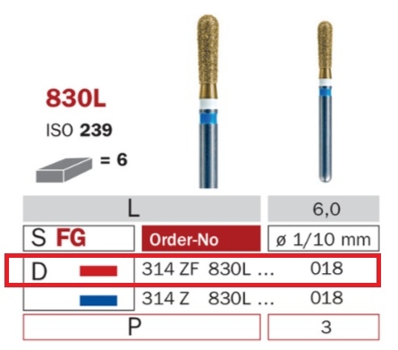 Diaswiss 830L červená, 6ks/balenie