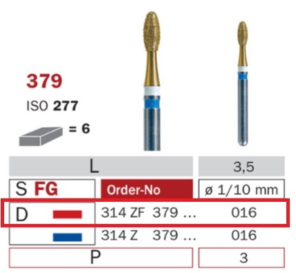 Diaswiss 379 červená, 6ks/balenie