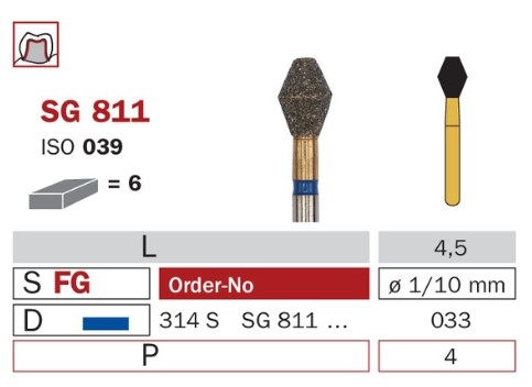 Diaswiss SG 811 modrá, 6ks/balenie