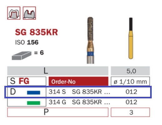 Diaswiss SG 835KR modrá, 6ks/balenie