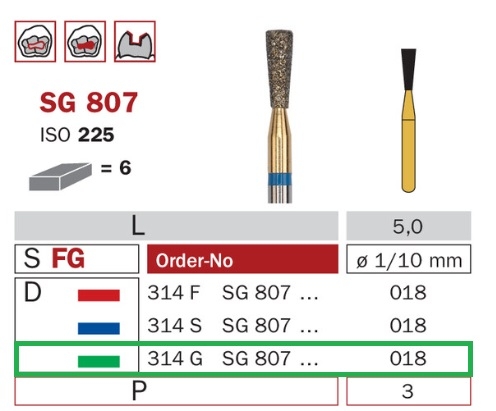 Diaswiss SG 807 zelená, 6ks/balenie