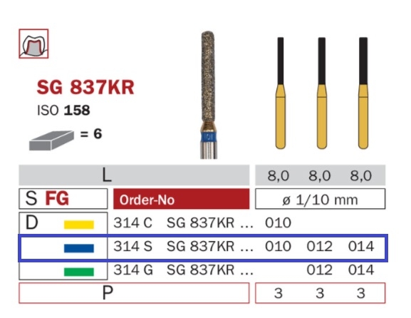 Diaswiss SG 837KR modrá, 6ks/balenie