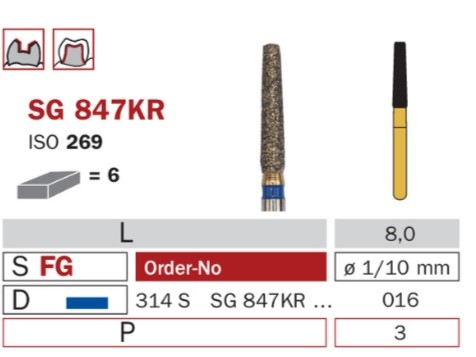 Diaswiss SG 847KR modrá, 6ks/balenie