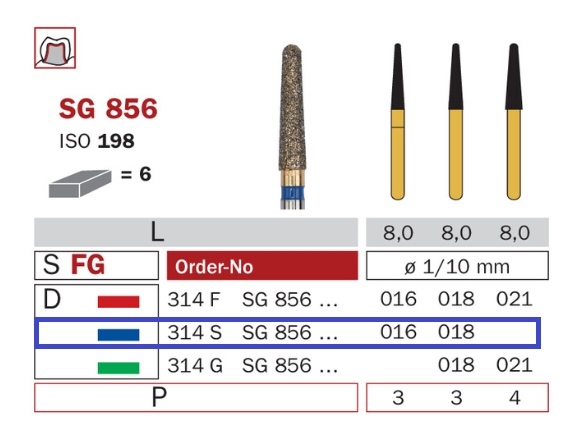 Diaswiss SG 856 modrá, 6ks/balenie