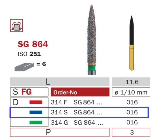 Diaswiss SG 864 modrá, 6ks/balenie