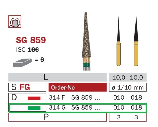 Diaswiss SG 859 zelená, 6ks/balenie