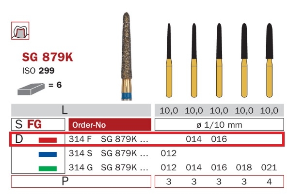 Diaswiss 879K červená, 6ks/balenie