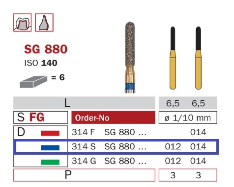 Diaswiss SG 880 modrá, 6ks/balenie