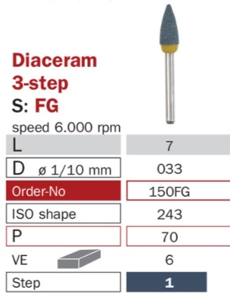 Diaswiss Diaceram 150FG, 6ks/balenie