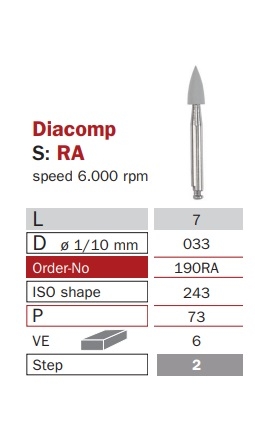 Diaswiss Diacomp 190RA, 6ks/balenie