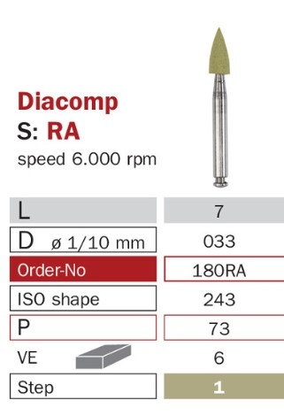 Diaswiss Diacomp 180RA, 6ks/balenie