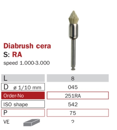 Diaswiss Diabrush ceram 251RA, 2 ks/bal