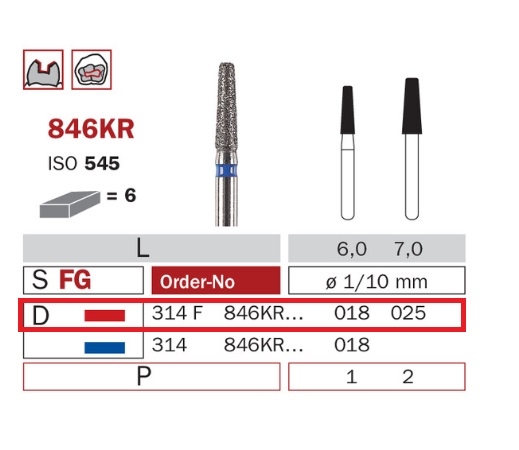 Diaswiss 846KR červená, 6ks/balenie