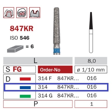 Diaswiss 847KR modrá, 6ks/balenie