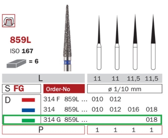 Diaswiss 859L zelená, 6ks/balenie