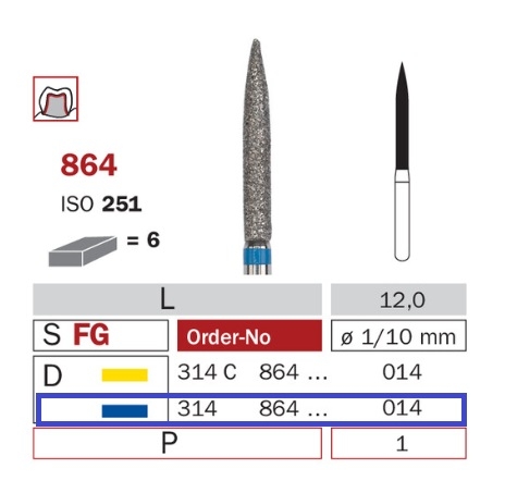 Diaswiss 864 modrá, 6ks/balenie