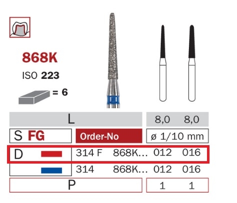 Diaswiss 868K červená, 6ks/balenie