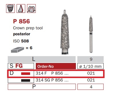 Diaswiss P 856 červená, 6ks/balenie