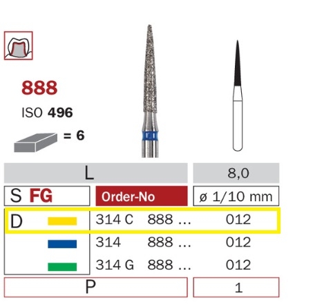 Diaswiss 888 žltá, 6ks/balenie