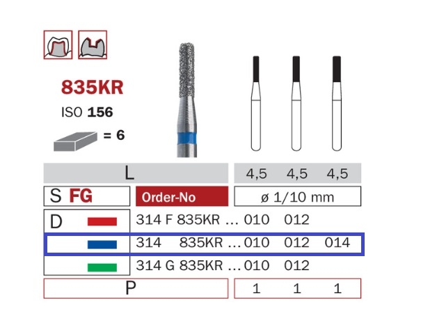 Diaswiss 835KR modrá, 6ks/balení