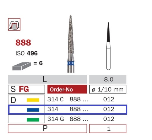 Diaswiss 888 modrá, 6ks/balenie