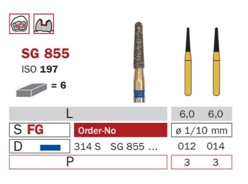 Diaswiss SG 855 modrá, 6ks/balenie