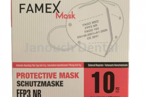 FAMEX bezventilový respirátor FFP3, 10 ks/bal