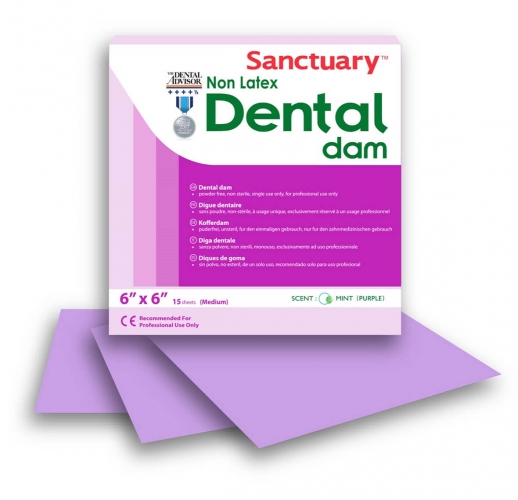 DentalDam Sanctuary kofferdam bezlatexový mint